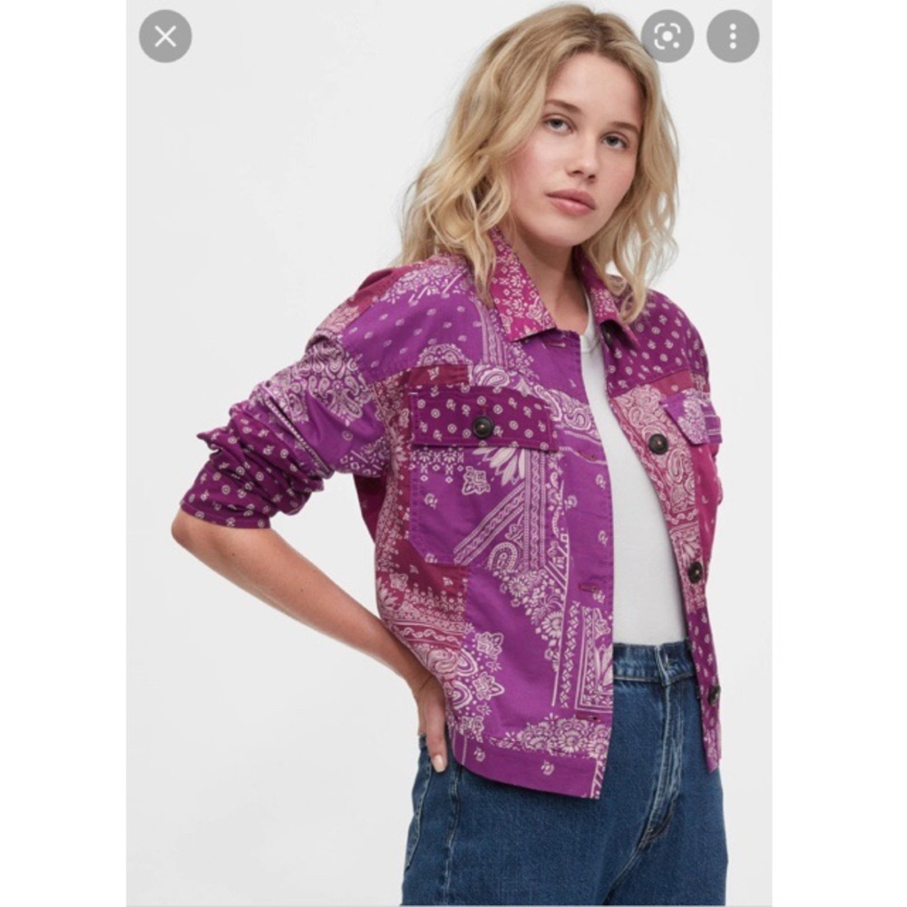 Gap The 1969 Collection Patchwork Bandana Print L… - image 1